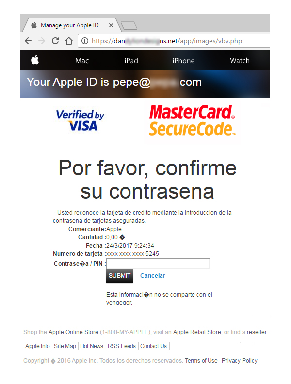 Phishing Apple